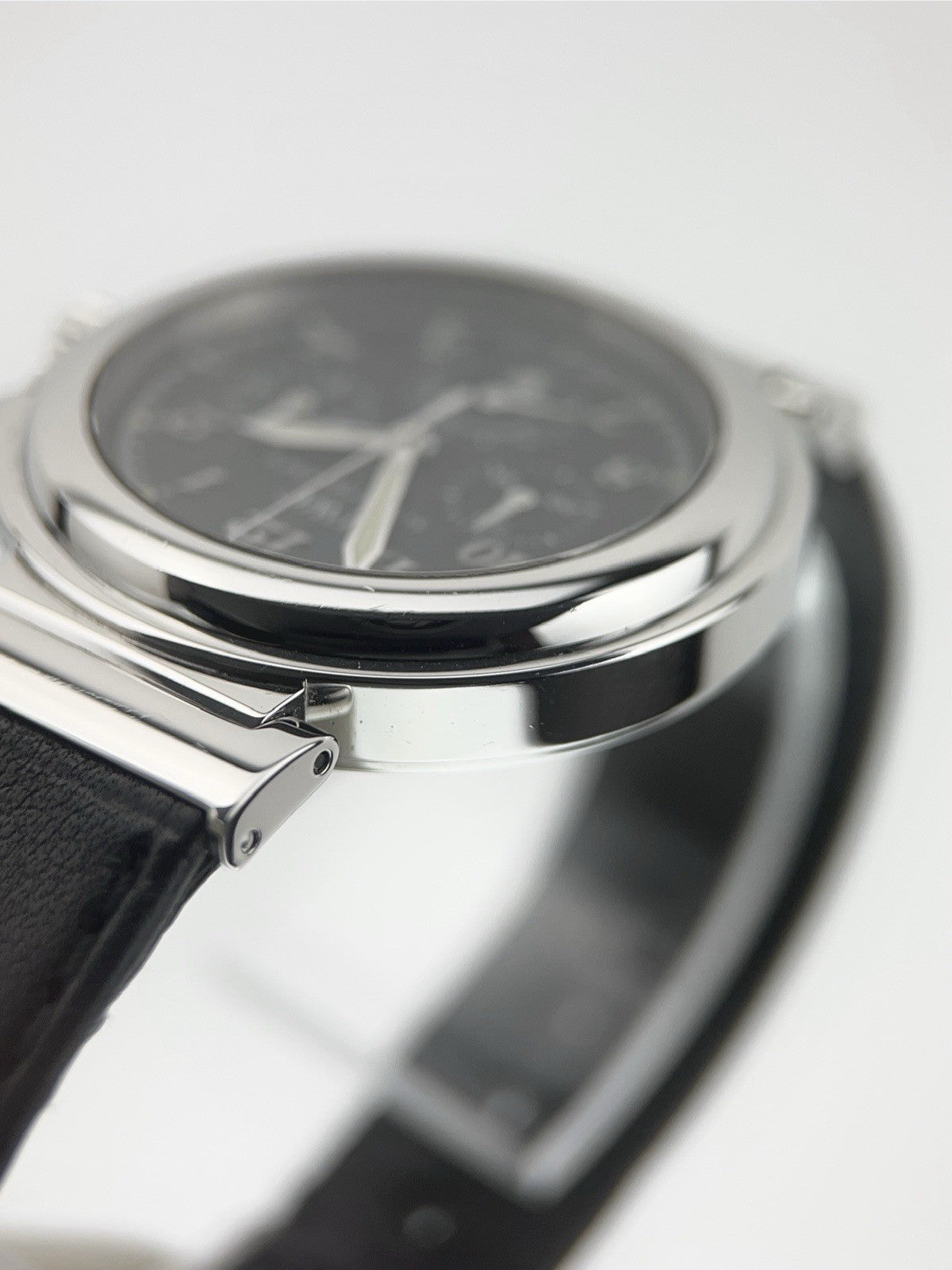 IWC Da Vinci Stainless Steel Black Dial 37mm Quartz Movement Mens IW372810