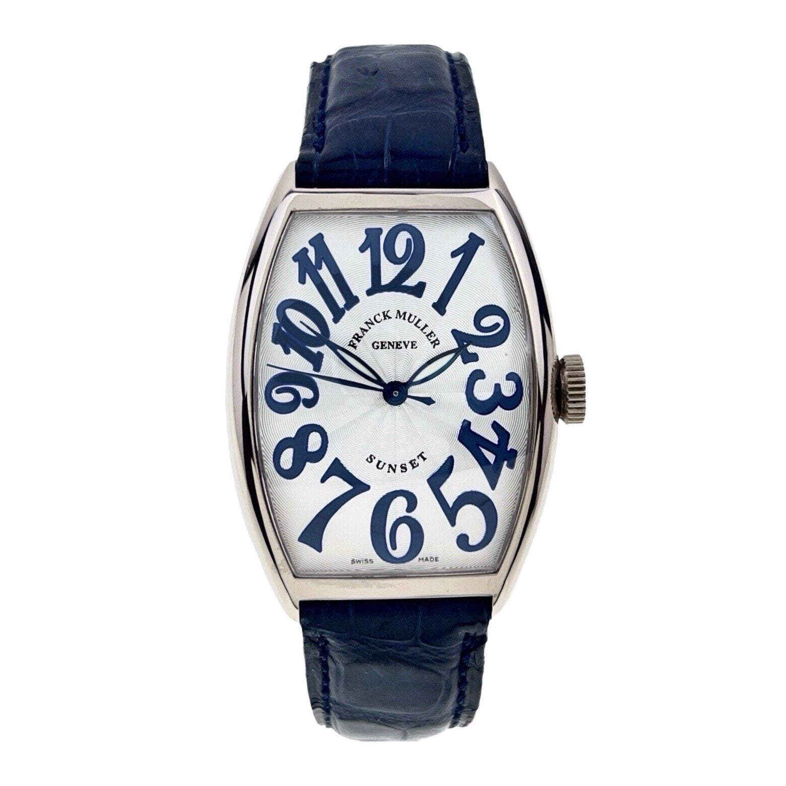 Franck Muller Cintree Curvex 18k White Gold Automatic Men’s Watch 5850SC