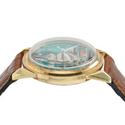 Bulova Accutron Spaceview Skeleton Dial 18k Gold 34mm Men's Watch