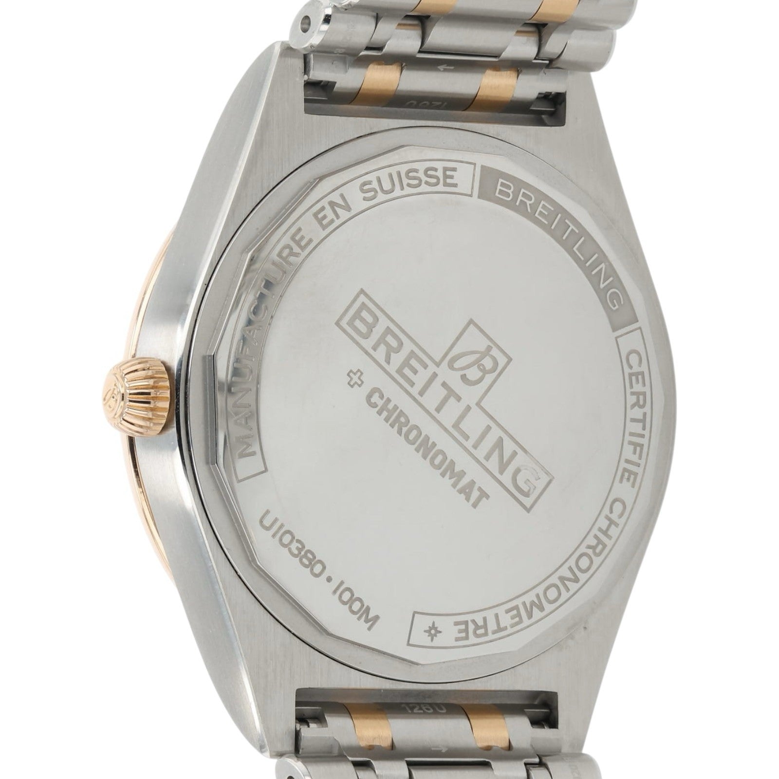 Breitling Chronomat White Dial Steel & Rose Gold 36mm Automatic Watch U10380