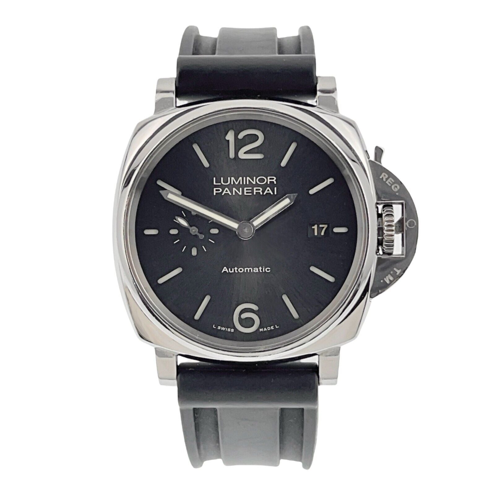 Panerai Luminor Due Stainless Steel Grey Dial 42mm Automatic Mens Watch PAM00904