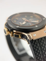 Hublot Big Bang Chronograph 18k Rose Gold Black Dial 44mm Watch 301.PB.131.RX