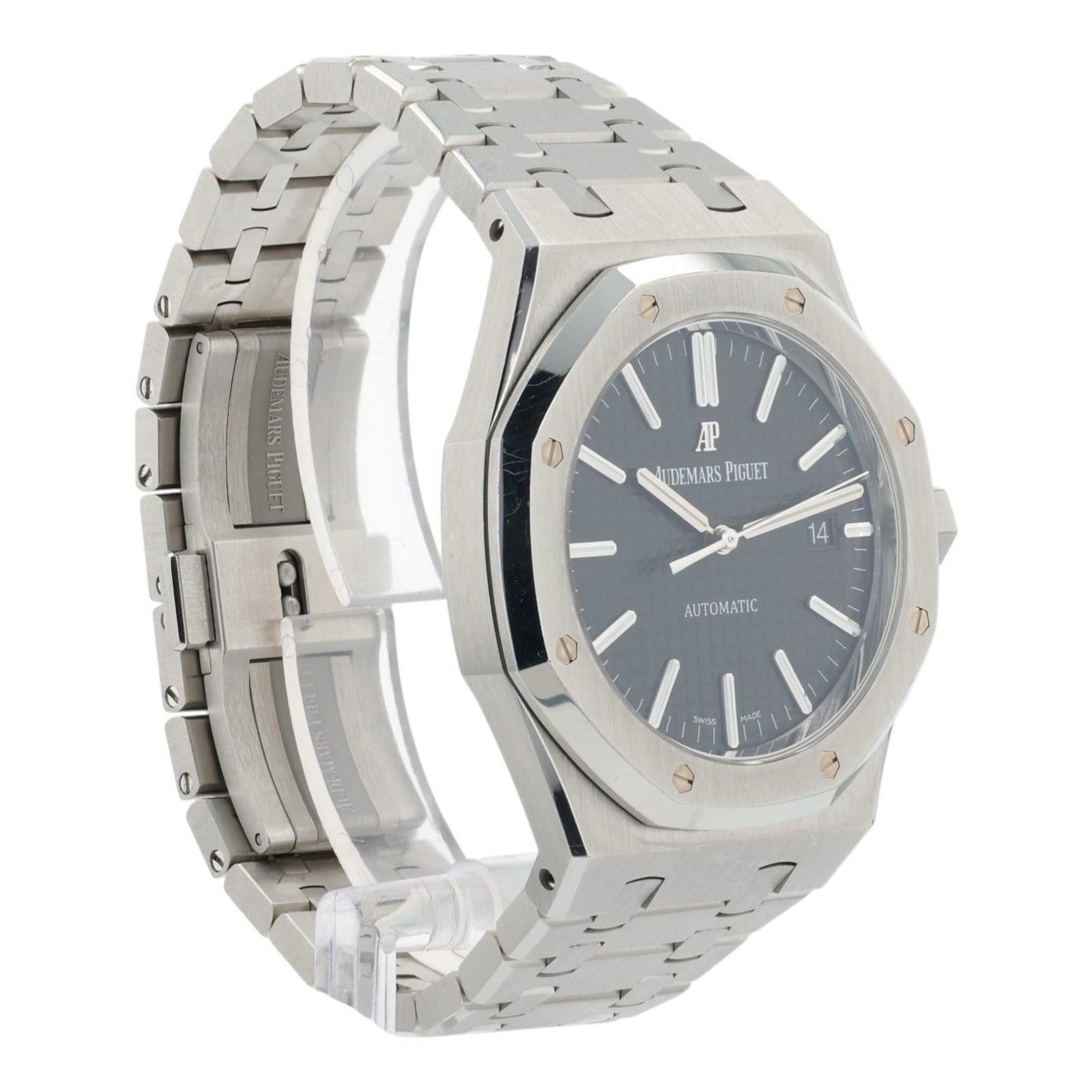 Audemars Piguet Royal Oak Black Dial Steel 41mm Automatic Men’s Watch 15400ST