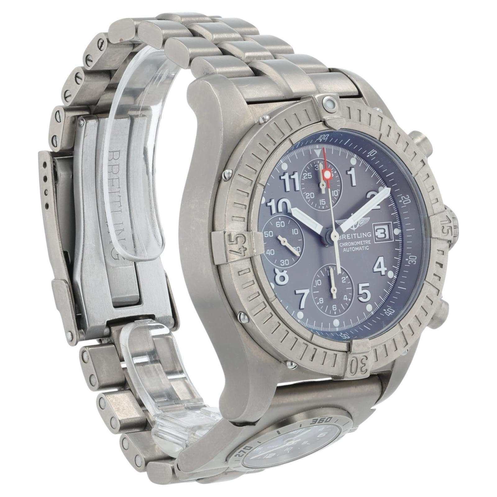 Breitling Avenger Titanium Gray Dial 44mm Automatic Movement Mens Watch E13360