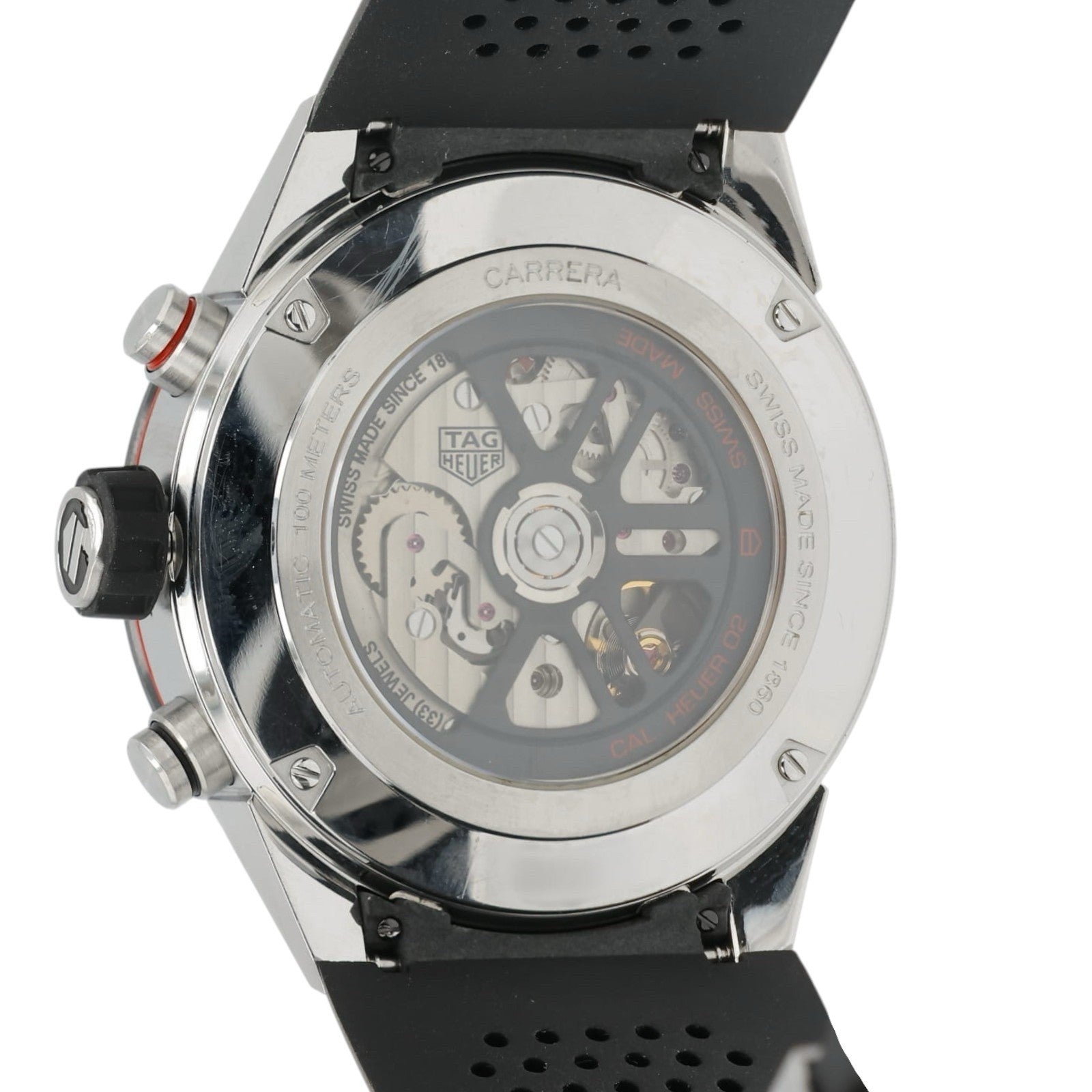 Tag Heuer Carrera Black Dial Stainless Steel 45mm Automatic Men’s Watch CBG2A10
