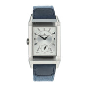 2025 Jaeger LeCoultre Reverso Steel Silver & Blue Dial 28mm Manual Wind Q3988481