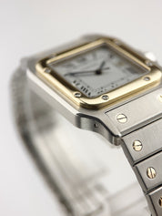 Cartier Santos Gold & Steel White Dial 29mm Automatic Men's Watch 2961