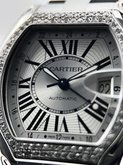 Cartier Roadster GMT Silver Dial Stainless Steel Men's Watch W62032X6 Automatic