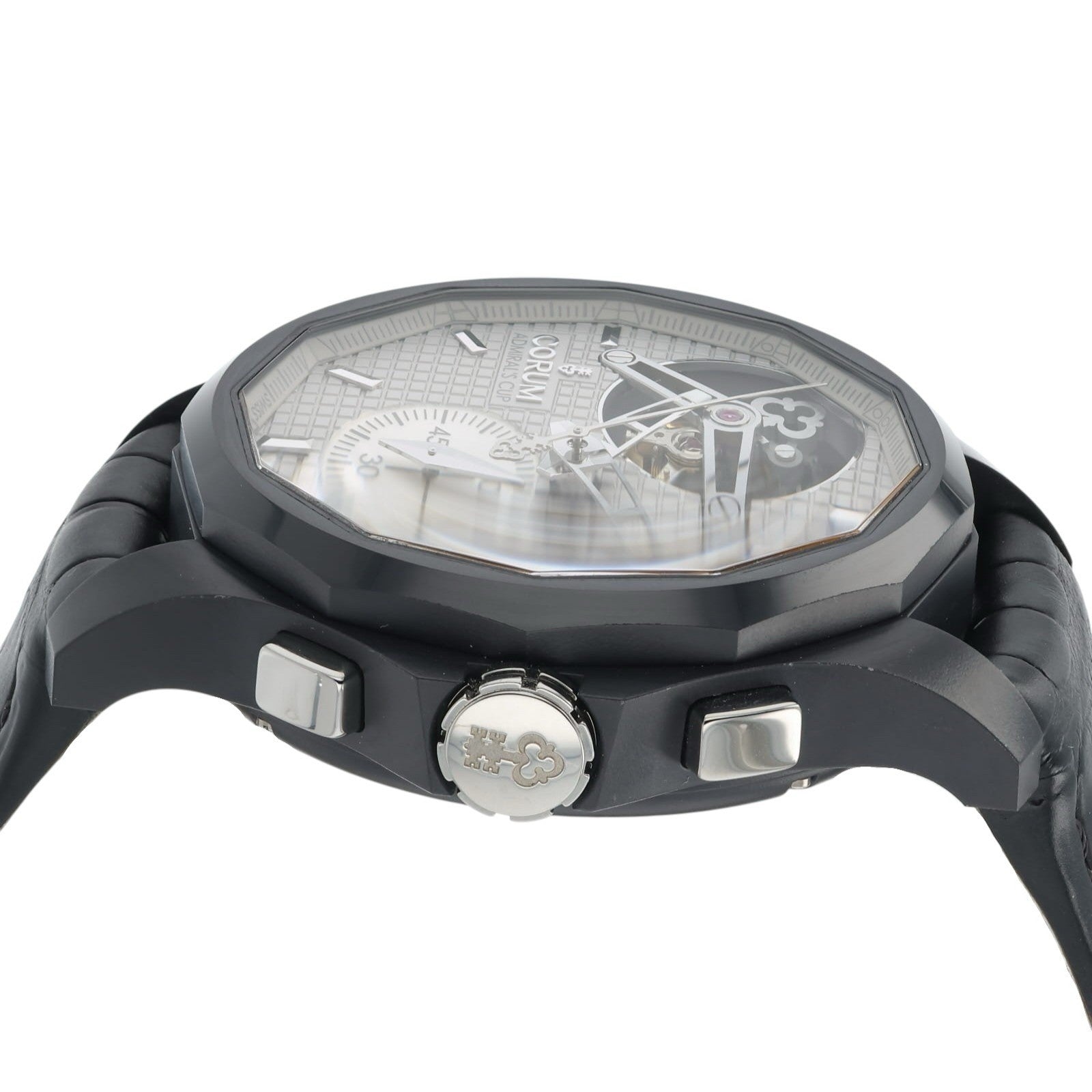 Corum Admirals Cup Silver Dial Tourbillon Aluminum 47mm Automatic Men’s 1.0115