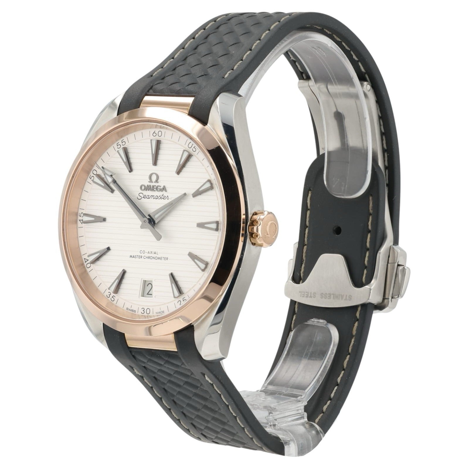 Omega Seamaster Silver Dial Steel & Rose Gold 41mm Automatic 220.22.41.21.02.001