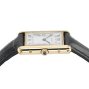 Cartier Tank Louis White Dial 18K Yellow Gold 23mm Quartz Unisex Watch 81052