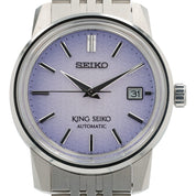 Seiko King Stainless Steel Purple Dial 38mm Automatic Men’s Watch SDKA015