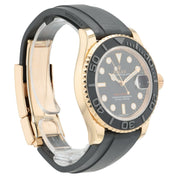 Rolex Yacht-Master Oysterflex Black Dial 18k Rose Gold 40mm Auto Men’s 116655