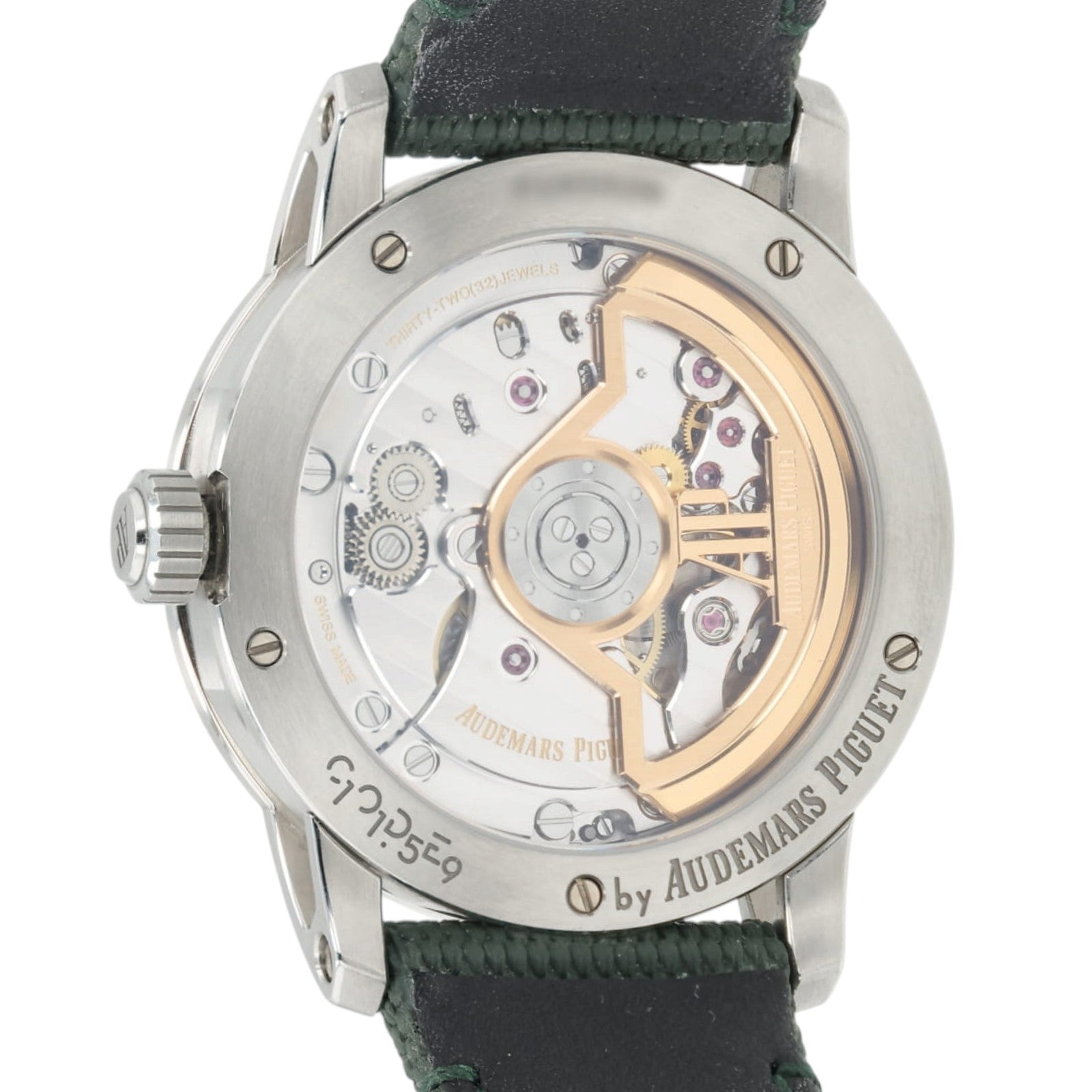Audemars Piguet Code Date Green Dial Steel 41mm Automatic Men's Watch 15210ST