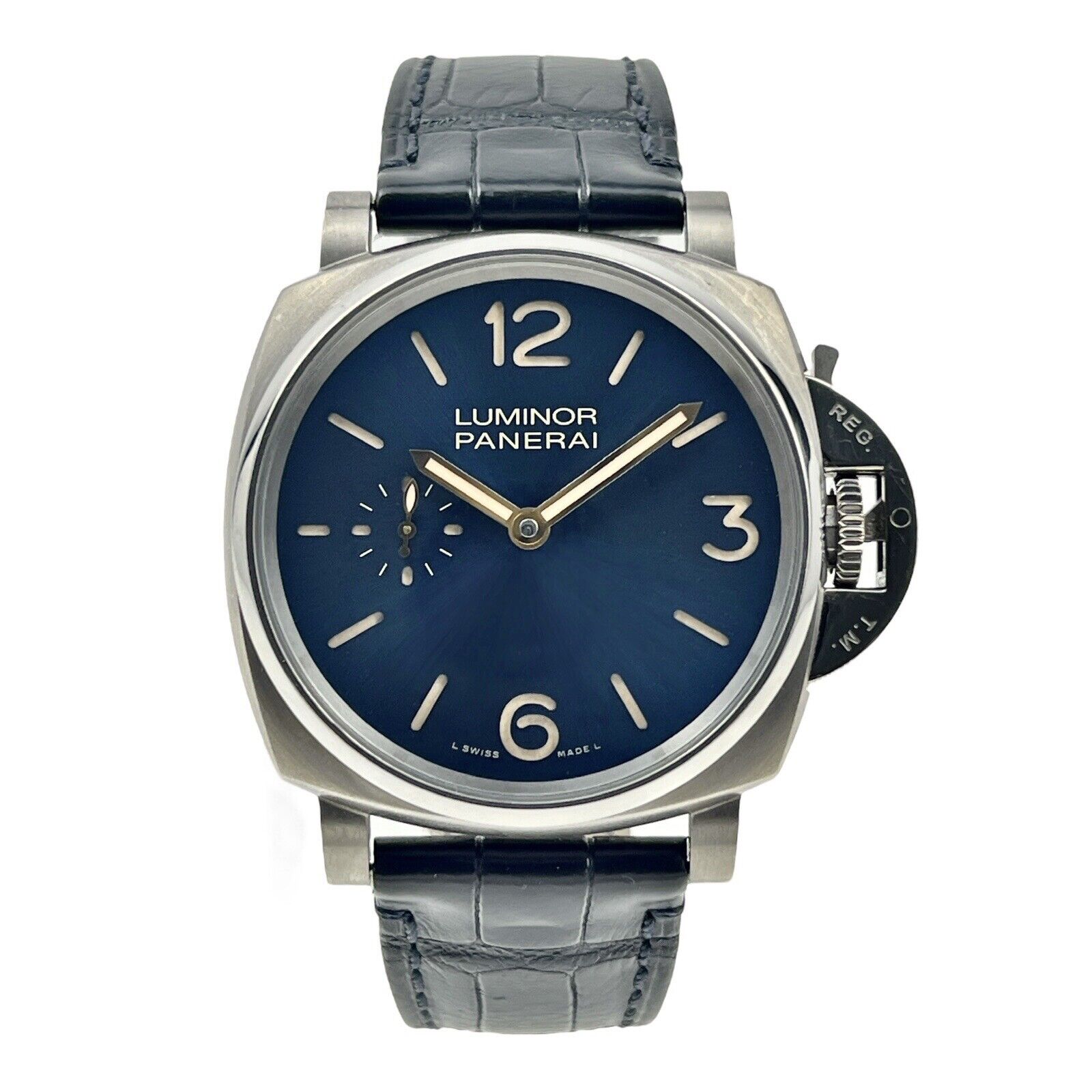 Panerai Luminor Due PAM00728 Blue NEW Mens Hand-Wind Watch 42mm Box & Papers