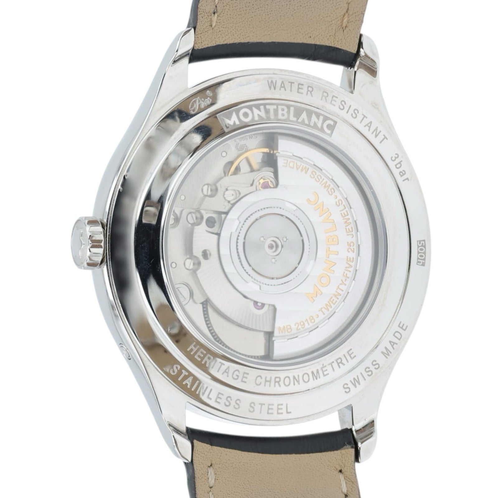 MontBlanc Heritage Spirit Silver Dial Stainless Steel 40mm Automatic Mens 112534