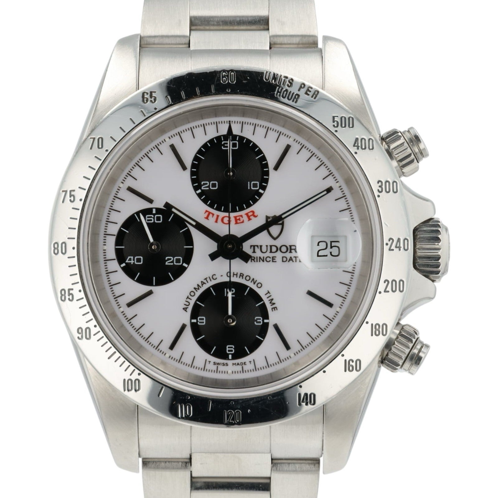 Tudor Tiger Prince Date Silver Dial Stainless Steel 40mm Automatic Men’s 79280