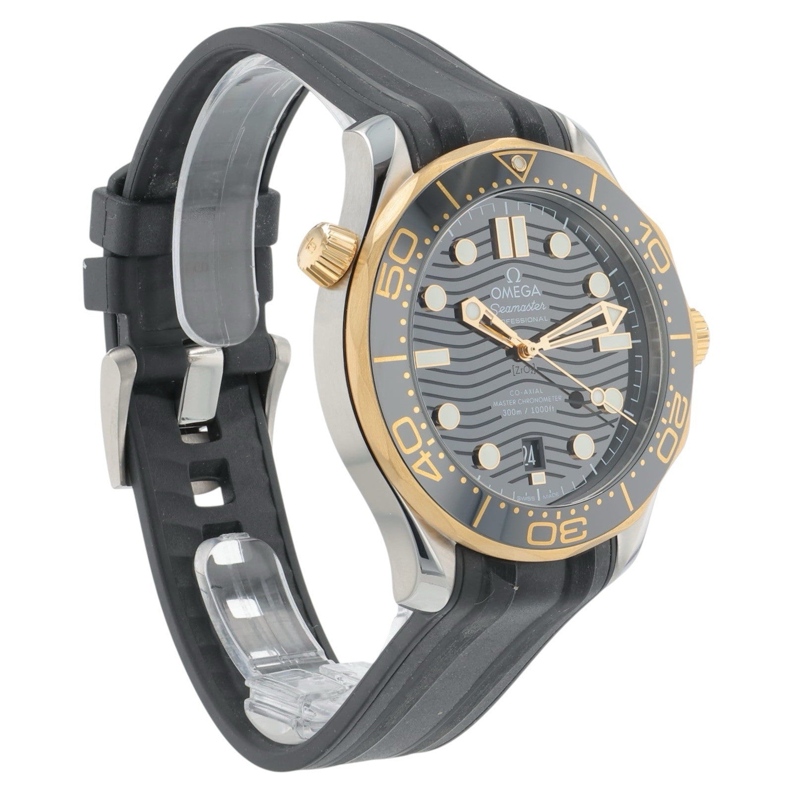 Omega Seamaster Diver Gold & Steel Black Dial 42mm Automatic 210.22.42.20.01.001