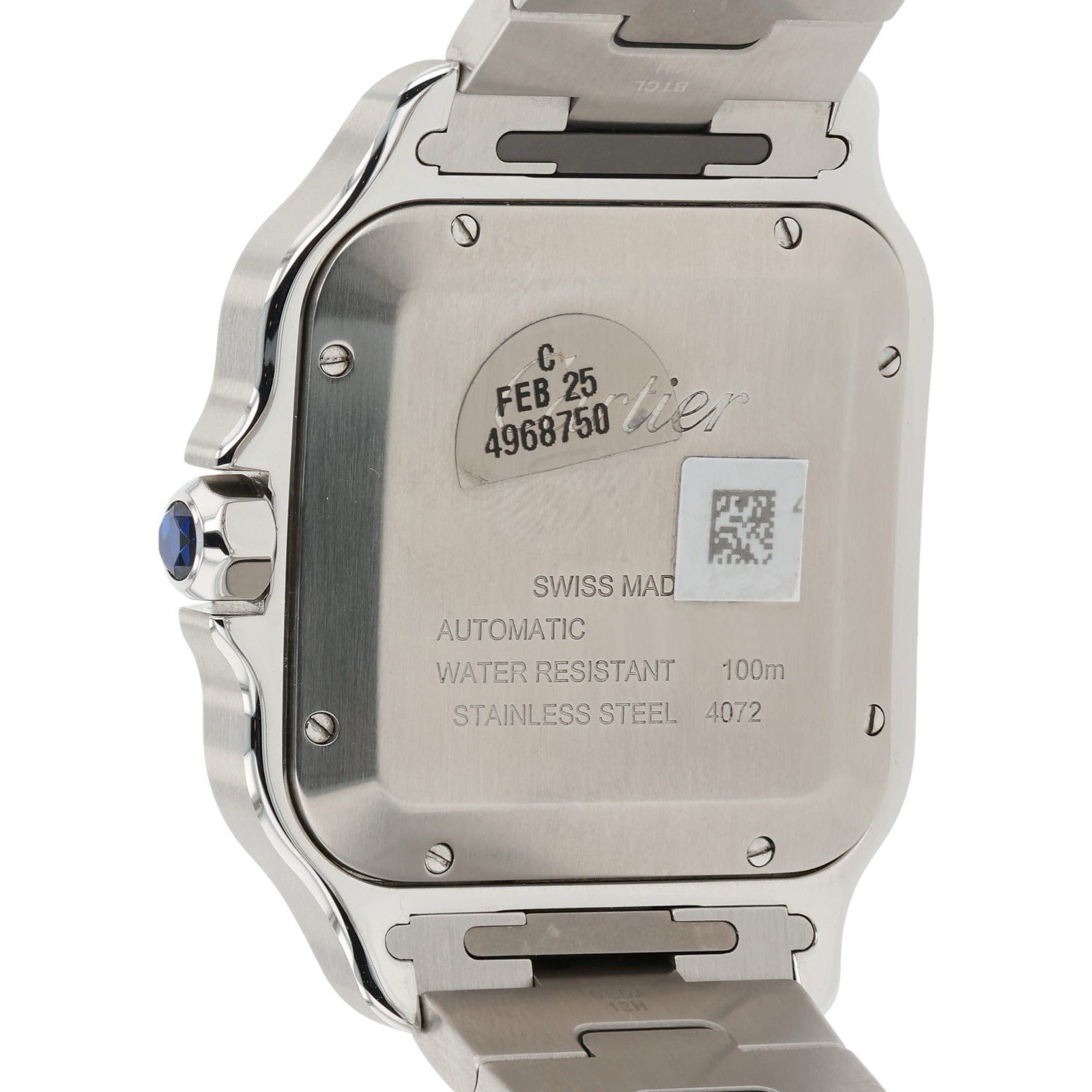 Cartier Santos Stainless Steel Silver Dial 39mm Automatic Men's Watch WSSA0018