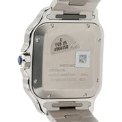 Cartier Santos Stainless Steel Silver Dial 39mm Automatic Men's Watch WSSA0018