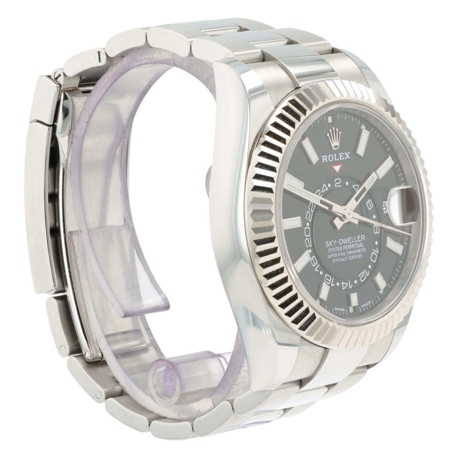 Rolex Sky-Dweller Black Dial Stainless Steel 42mm Automatic Men’s Watch 326934