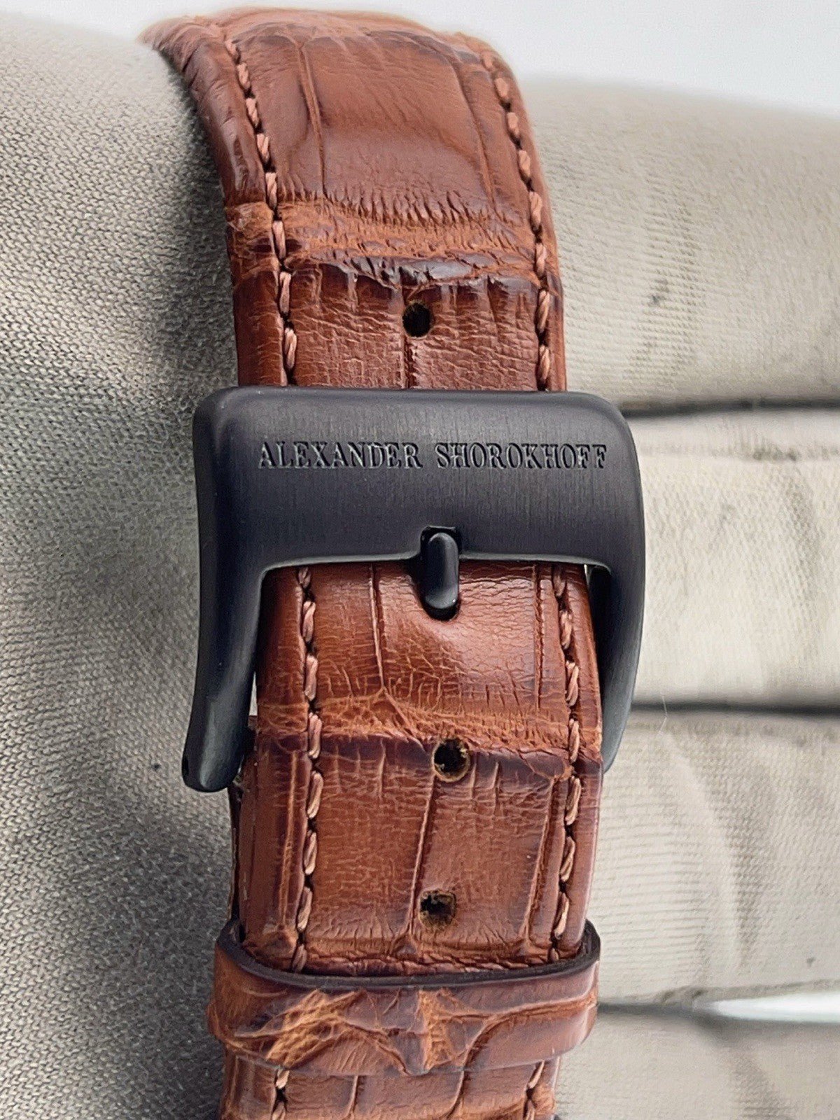 Alexander Shorokhoff Kandy Steel Black Dial 41mm Automatic Mens Watch AS.KD02-4G