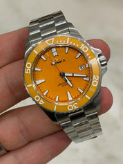 Shinola Monster Lake Huron 39mm Orange Dial Automatic Watch S0120484242