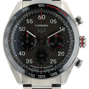Tag Heuer Carrera Porsche Stainless Steel Grey Dial 44mm Automatic Mens CBN2A1F