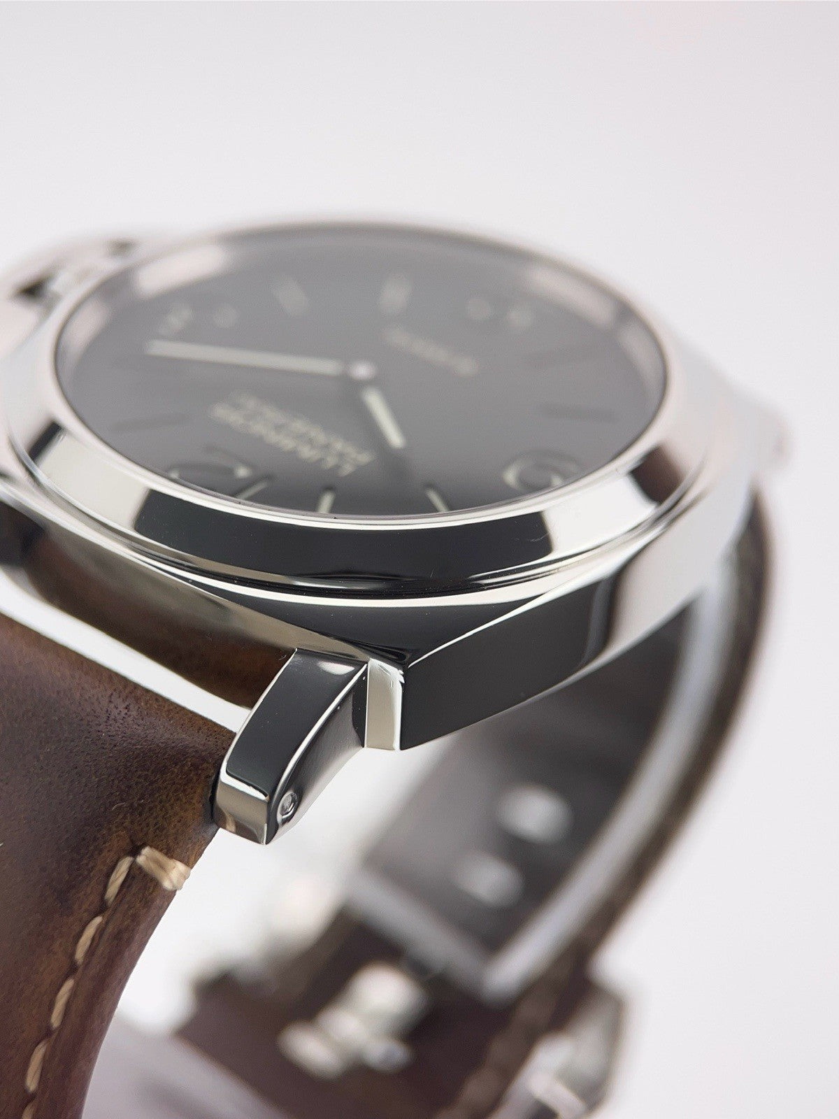 Panerai Luminor Stainless Steel Black Dial 44mm Manual Wind Mens Watch PAM00560