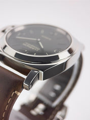 Panerai Luminor Stainless Steel Black Dial 44mm Manual Wind Mens Watch PAM00560