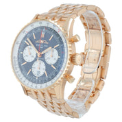 Breitling Navitimer 1 B01 18k Rose Gold Black Dial 43mm Automatic Men’s RB0138