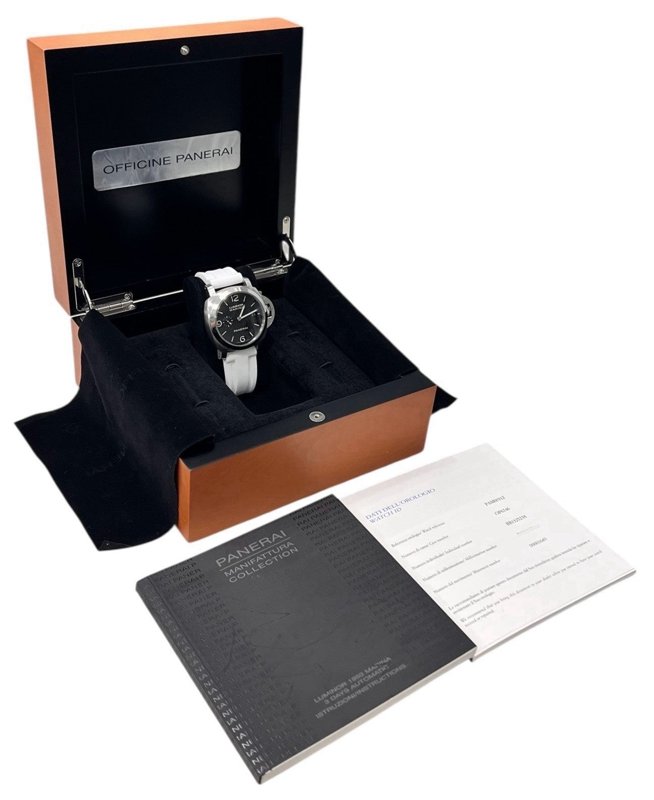 Panerai Luminor Marina Steel Black Dial 44mm Automatic Mens Watch PAM00312