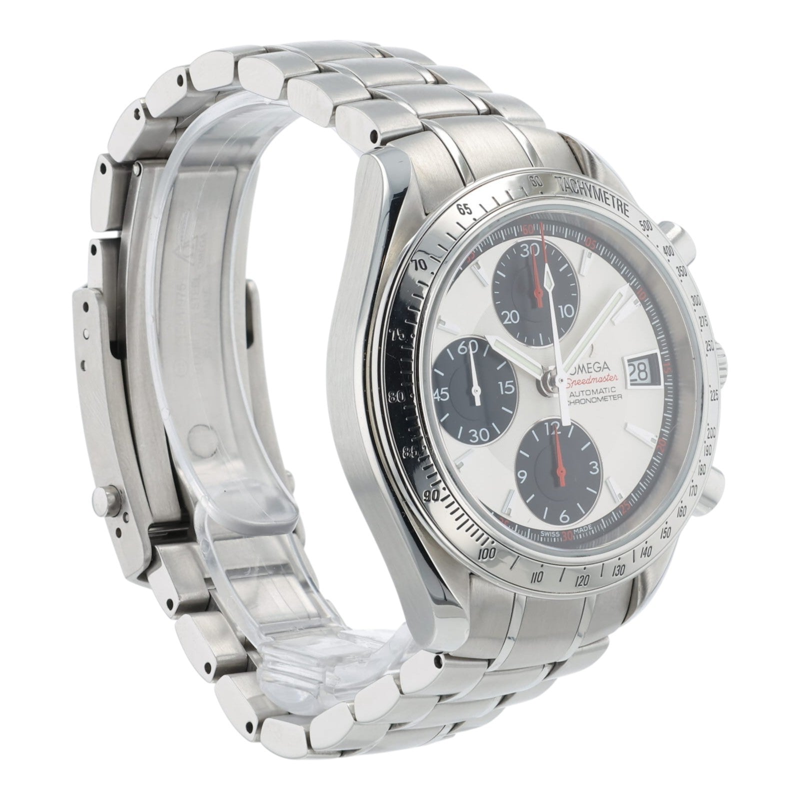 Omega Speedmaster Date White Dial 40mm Steel Automatic Men's Watch 3211.31.00