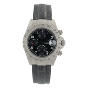 Tudor Prince Sand Blasted Steel Black Dial 40mm Automatic Mens Watch 79280P