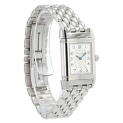 Jaeger LeCoultre Reverso Duetto Silver MOP Dial Steel 20mm Manual Watch Q2668120