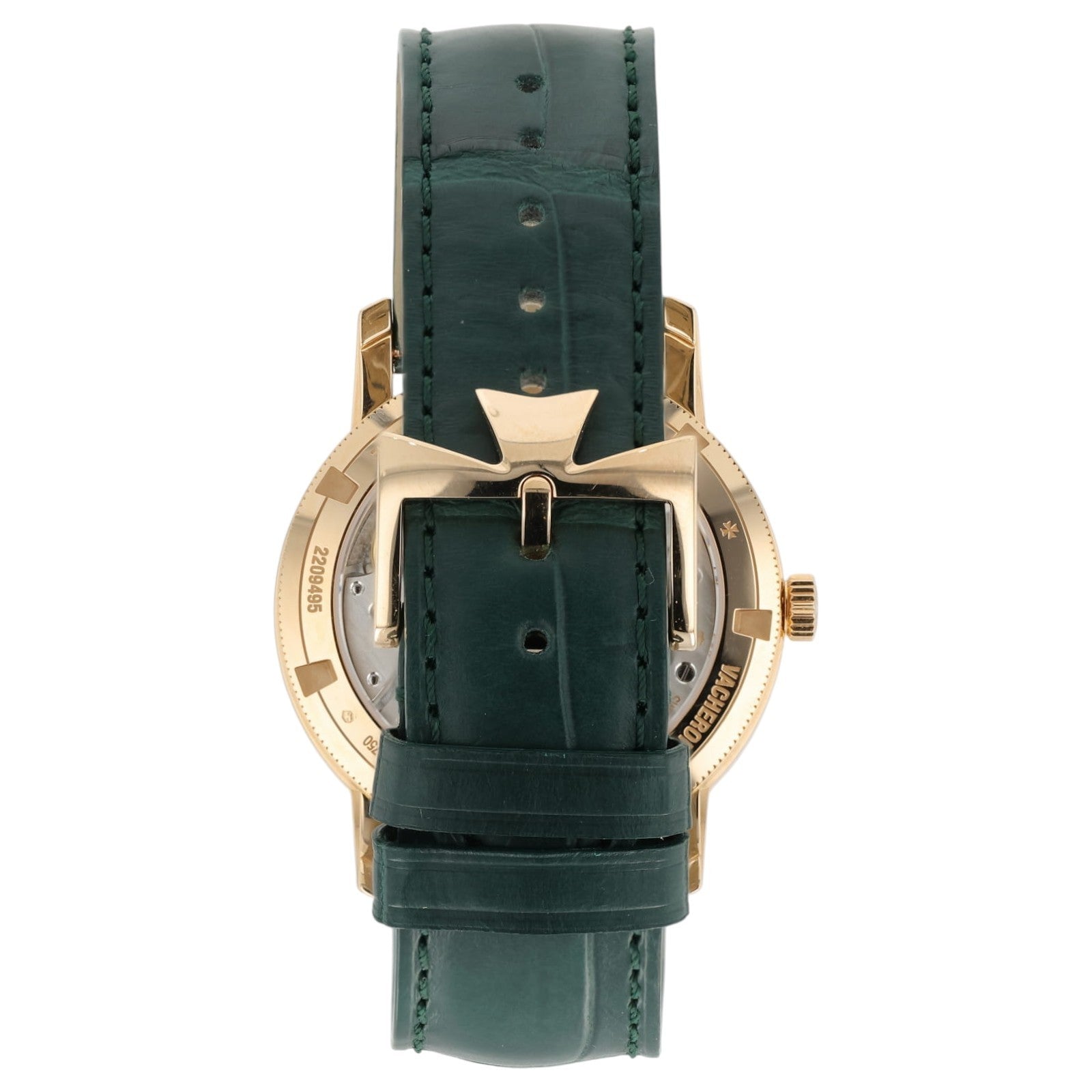 Vacheron Constantin Traditionnelle Green Dial 18k Rose Gold 38mm Manual Wind