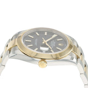 Rolex Datejust Two Tone Black Dial Gold & Steel 41mm Automatic Mens Watch 126303