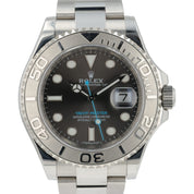Rolex Yacht-Master Gray Dial Stainless Steel Platinum Bezel 40mm Automatic 11662