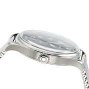 Montblanc 1858 44mm Mens Watch Stainless Steel Black Dial Manual Watch 115074