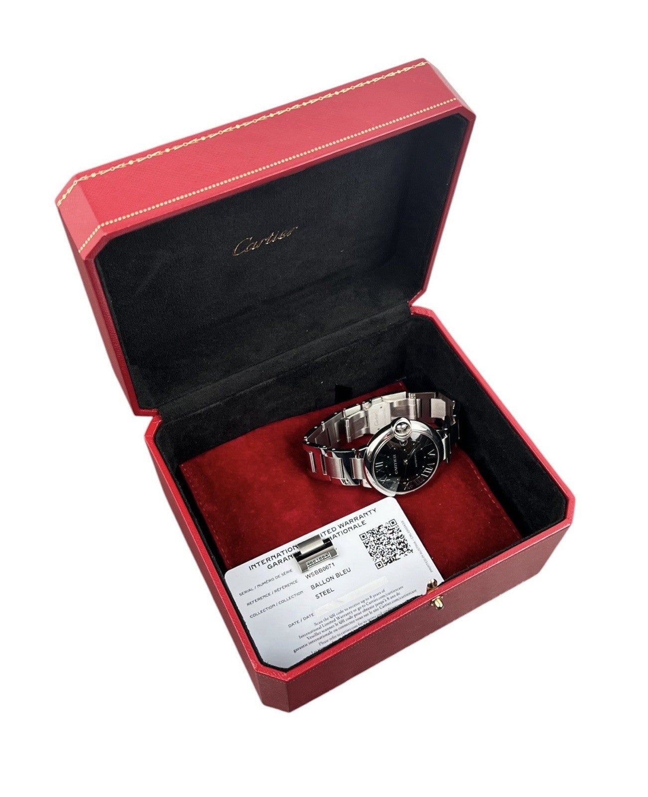 Cartier Ballon Bleu GREEN Dial Stainless Steel 40mm Automatic Men’s WSBB0071