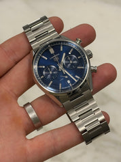 Tag Heuer Chronograph Blue Dial Stainless Steel 42mm Automatic Watch CBN2011