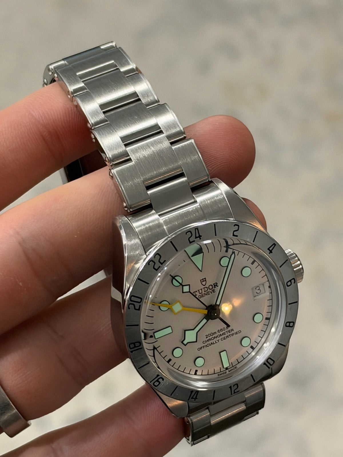 Tudor Black Bay Pro M79470-0004 39mm Steel Opaline Dial GMT Chronometer
