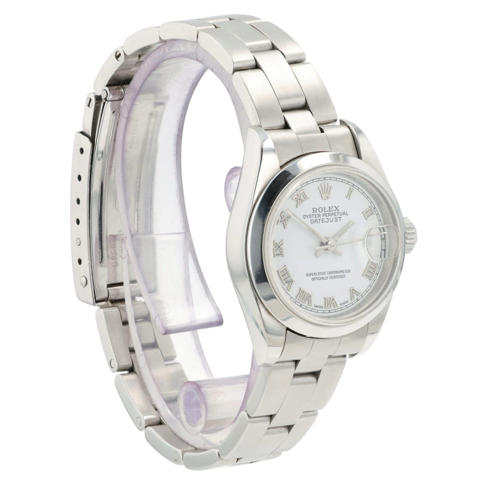 Rolex Datejust White Dial Stainless Steel 26mm Automatic Womens Watch 79160