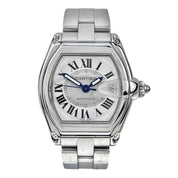 Cartier Roadster 2510 Automatic Silver Roman Dial Watch Large Size 37mm Watch
