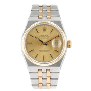 Rolex Oysterquartz Steel & Gold Champagne Dial 36mm Quartz Movement Mens 17013