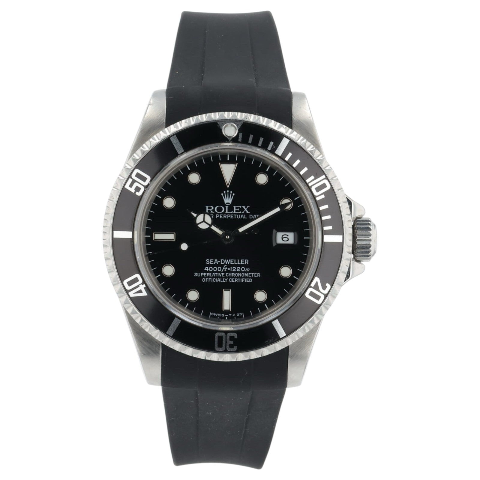 Rolex Sea-Dweller Black Dial Stainless Steel 40mm Automatic Men’s Watch 16600