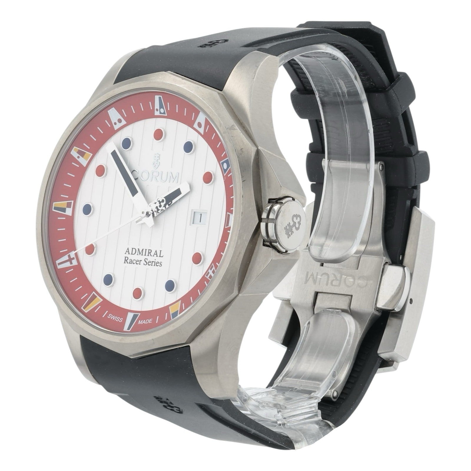 Corum Admiral Racer Titanium Silver Dial 47mm Automatic Men's Watch 1.0157