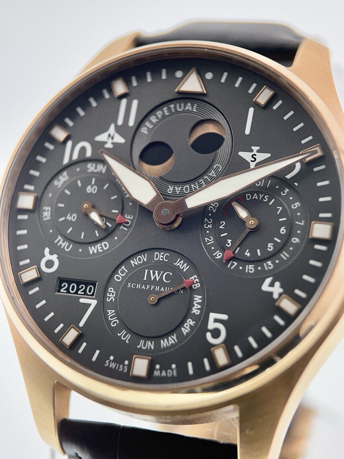 IWC Big Pilot Perpetual Calendar 18k Rose Gold 46mm Automatic Men’s IW502638