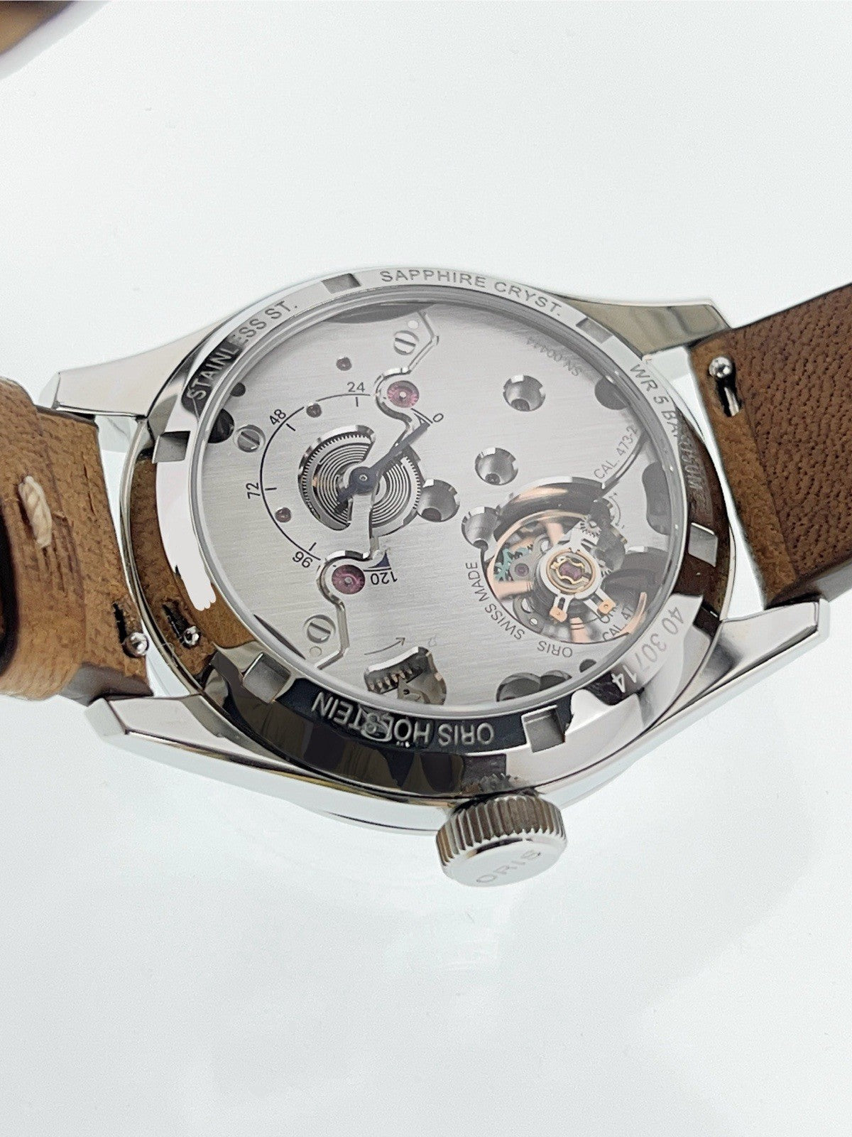 Oris Big Crown Stainless Steel Blue Dial 38mm Manual Wind Mens Watch 7786