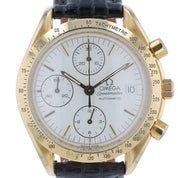 Omega Speedmaster 18k Yellow Gold White Dial 39mm Automatic Mens Watch 3611.20